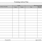 Employee training action format