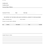 Certificate of conformity