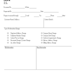 Customer information change form