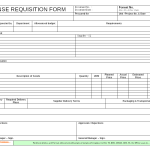 Expense requisition form