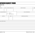 Uniform request form