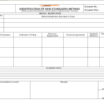 Identification of non-standards method
