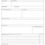 Project acceptance form