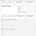 Customer query form