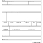 Product withdrawals form