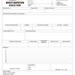 Quality inspection request form