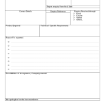 Regret Enquiry form