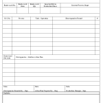 Route card discrepancies form