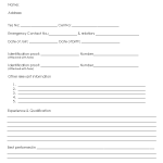 Starter Employee Information
