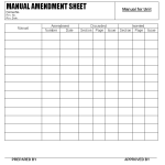 Manual amendment sheet