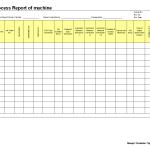 In-process report of machine