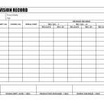 Parts design revision record