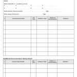 Announcement plan