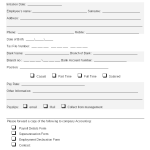 Employee payroll information format