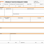 Product match request form