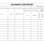 Calendar cum report
