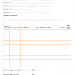Machine service log