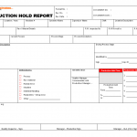 Production hold report