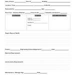 Building maintenance form