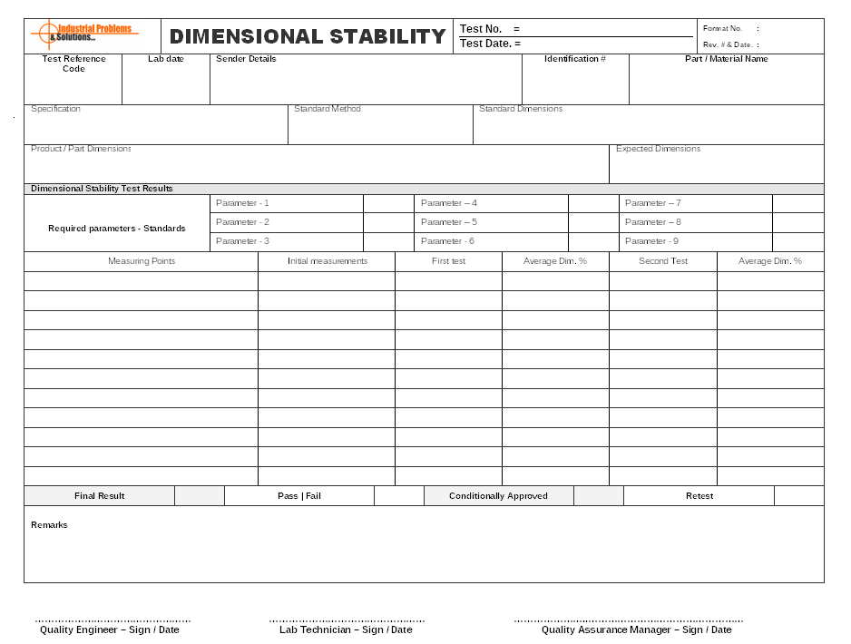 dimensional stability