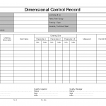 Dimensional control record