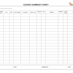Kaizen Summary Sheet