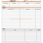 Stacking inspection checklist