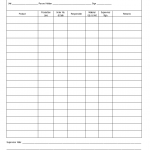 Work information sheet