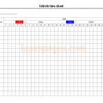 Vehicle time sheet