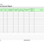 Container turnover report template