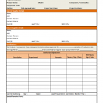 Product / component development notice template