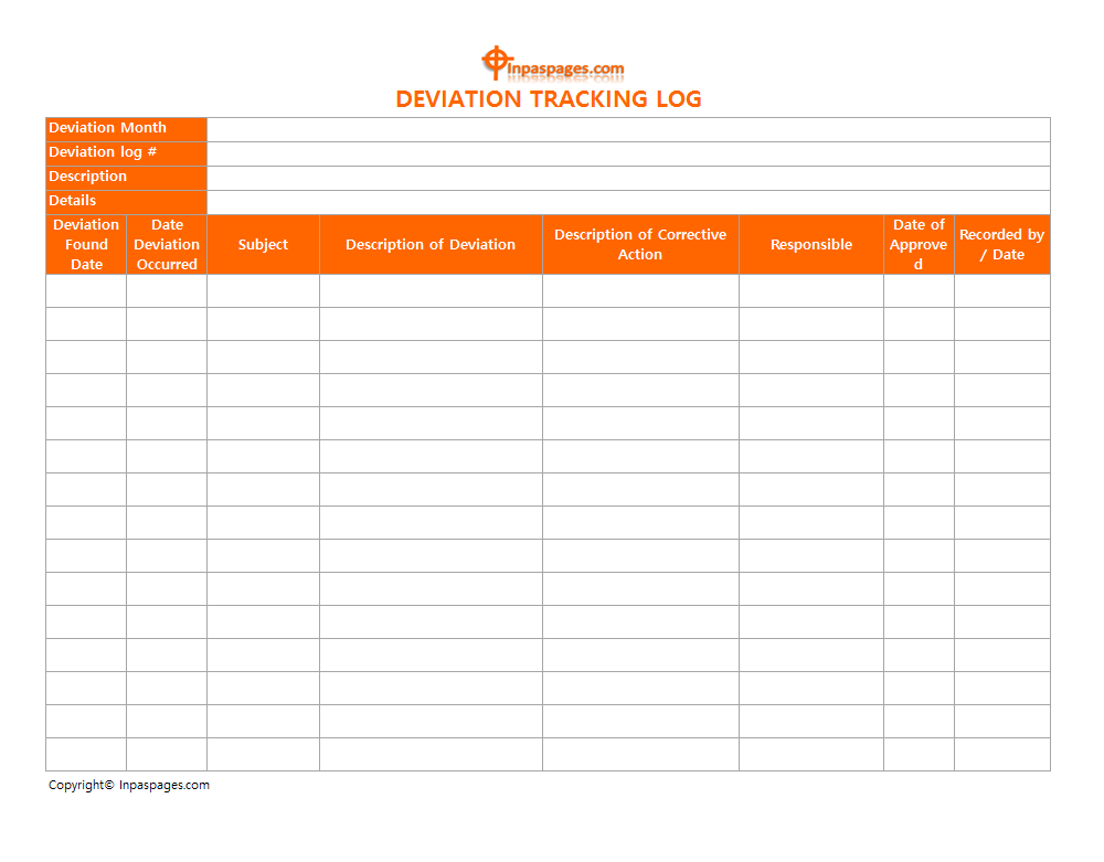 Deviation Tracking log, Deviation assessment