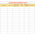 Gauge Replacement Plan template