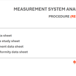 Measurement system analysis procedure