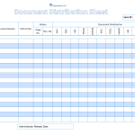 document distribution Sheet