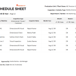 Layout inspection schedule sheet pdf free download, Layout inspection procedure PDF, Layout inspection report XLS, Layout inspection IATF 16949