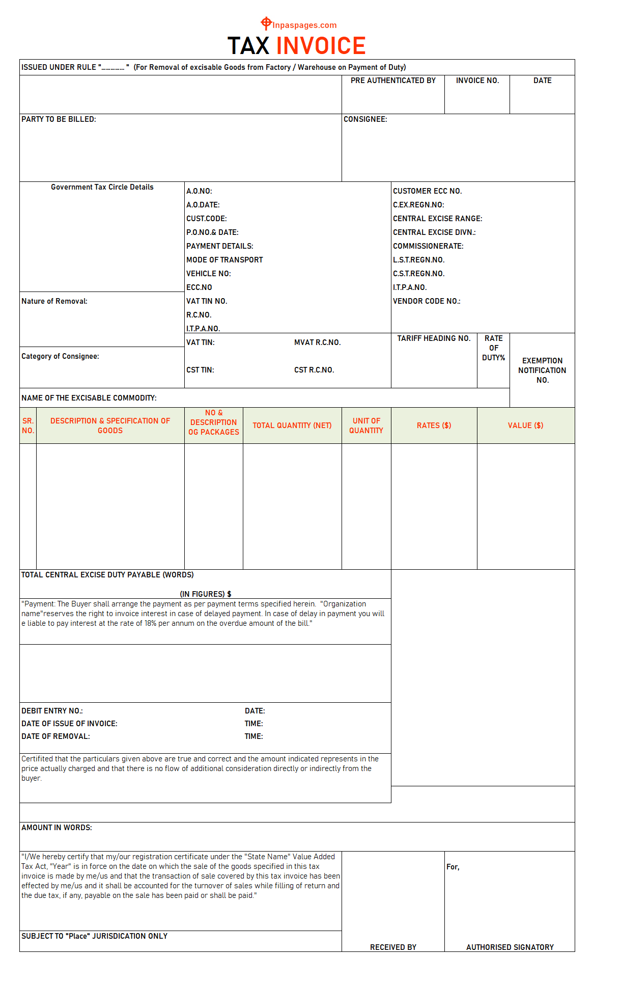 Tax Invoice template, Tax Invoice template excel, Tax Invoice template pdf, Tax Invoice template word, Tax Invoice format, Tax Invoice sample, Tax Invoice example, Tax Invoice xls, Tax Invoice pdf, Tax Invoice printable