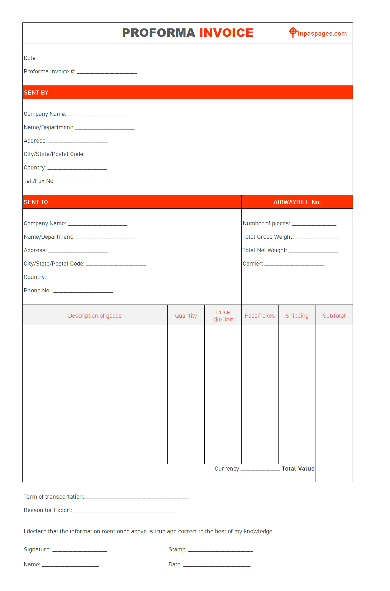 Blank proforma invoice templates, proforma invoice template excel, proforma invoice pdf, proforma invoice format, proforma invoice example, proforma invoice sample, proforma invoice ppt