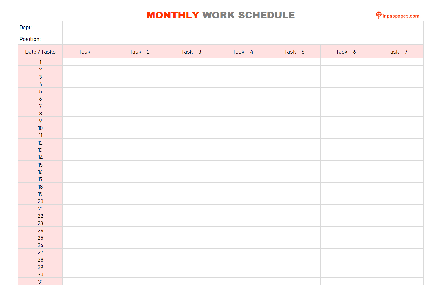 Monthly work schedule template, Monthly work schedule template excel, Monthly work schedule template pdf, Monthly work schedule format, Monthly work schedule example, Monthly work schedule sample, Monthly work schedule pdf