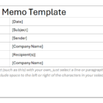 Business Memo format, Business Memo template, Business Memo example